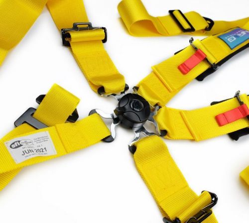 Nrg innovations for 5pt 3in. seat belt harness / cam lock - yellow