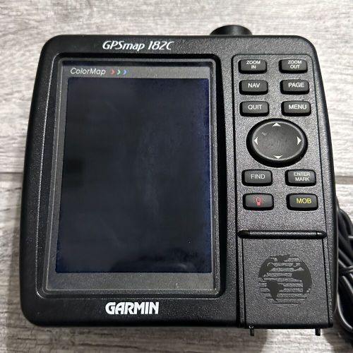 Garmin gpsmap 182c chartplotter fish finder gps unit internal gps untested