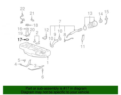 Genuine gm fuel tank sending unit gasket 25721332