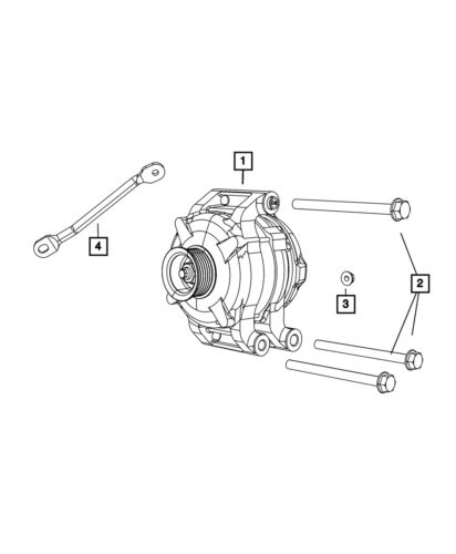 Genuine mopar alternator remanufactured r4801866ac