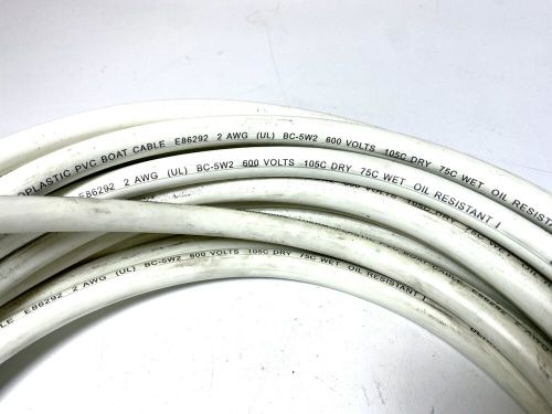 Berkshire e86292, thermoplastic pvc boat cable 2 awg 600v - 45 ft