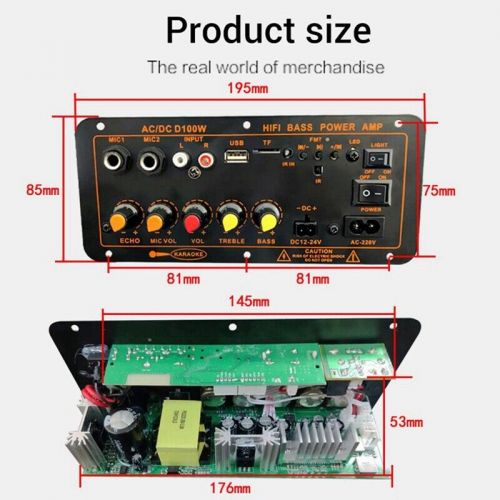 Max 300w bluetooth amplifier board, 12v, 24v, 220v, subwoofer amplifier 4343-