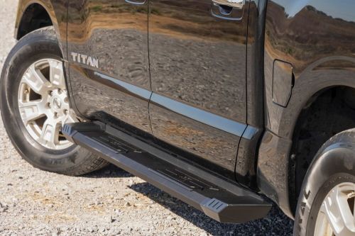 Rough country hd2 running boards for 04-24 nissan titan | crew cab - srb041785a