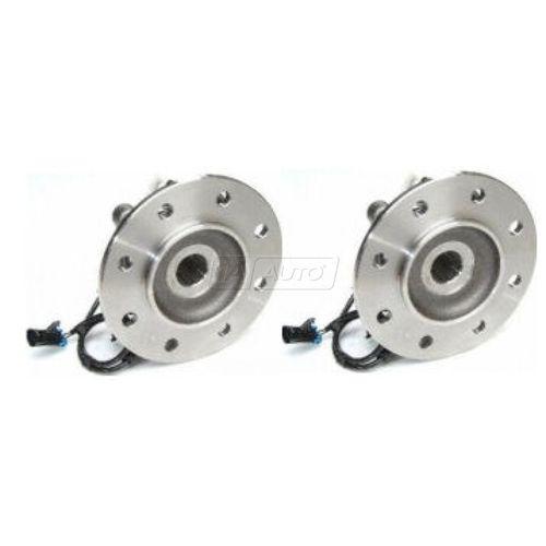 Chevy gmc hd truck 4wd 4x4 w/abs front inner wheel hub & bearing pair set