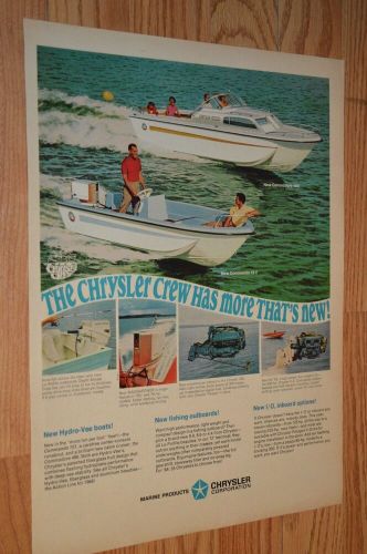 1968 chrysler commodore 486 151 original vintage advertisement ad-49 boat motor