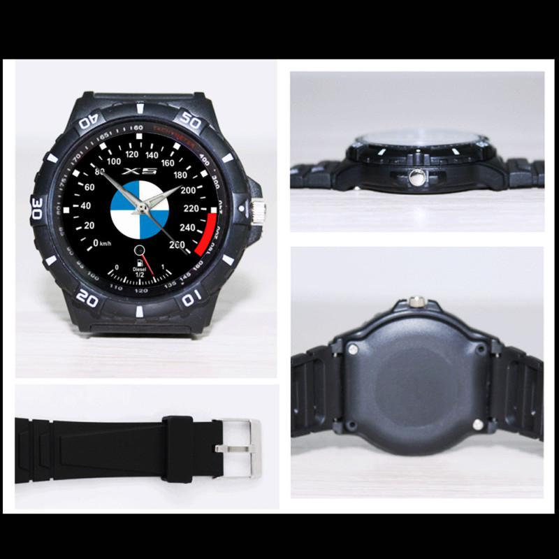 -hot- bmw x5 series speedometer style custom black sport quartz watch