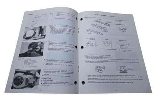 Kioritz corporation 898 571-1453 1 echo chain saw operator&#039;s manual cs-400evl