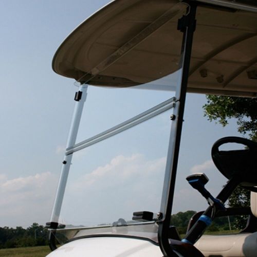 Yamaha drive2 2017+ golf cart impact resistant folding windshield | clear