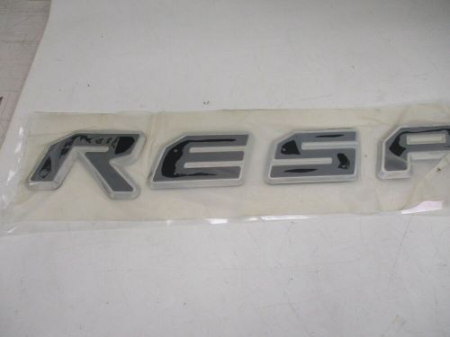 Malibu raised decal response black &amp; silver marine boat