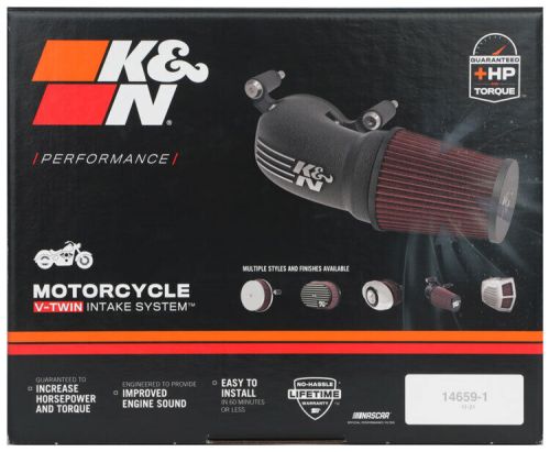 K&amp;n air intake system with roto mold tube for harley davidson softail 57-1125