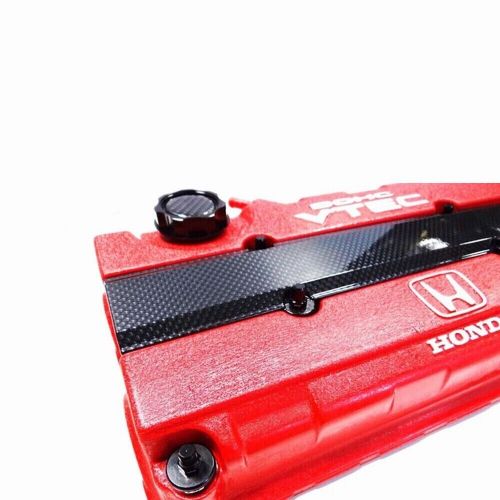 1pc jdm carbon fiber pattern valve spark plug cover for honda civic b16 b18 vtec