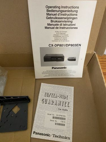 Panasonic 8 cd disc changer cx-dp801  car audio working technics new open box