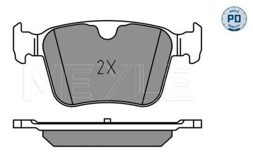 Meyle 025 221 4116/pd brake pad set for disc rear fits jaguar land rover volvo