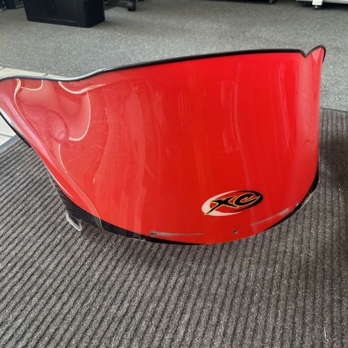 Polaris edge mid red  snowmobile windshield 12.5”