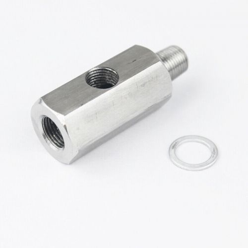 1/8 npt stainless steel oil pressure sensor tee adapters turbo supply feed liwa