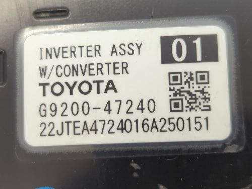 2016-2016 toyota prius hybrid dc synergy drive power inverter fofhe