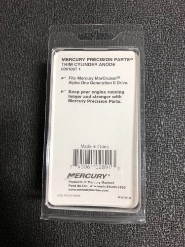 Mercury / mercruiser trim cylinder anode kit 806189t1 - alpha 1 gen 2 drives