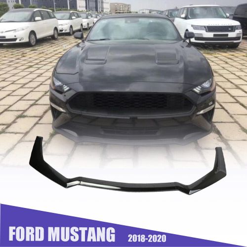 For 2018-2020 ford mustang black gt- style front splitter body kit spoiler lip！