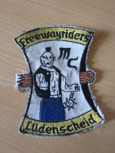 Mc patch freeway riders mc lÜdescheid cowl rocker motorcycle club patches-