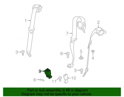 Genuine bmw buckle 72-11-7-414-288