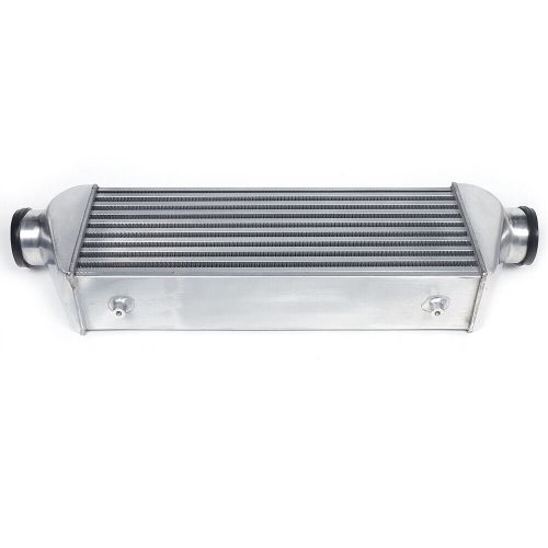 3&#034; inch inlet&amp;outlet aluminum polished universal tube&amp;fin intercooler 27&#034;x9&#034;x4&#034;