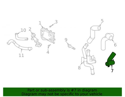 Genuine hyundai engine coolant hose 25477-2s001