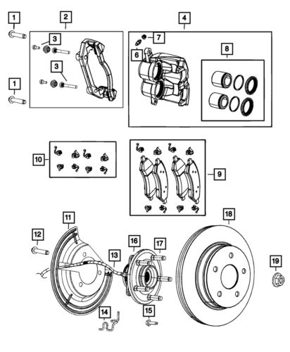 Genuine mopar hex lock nut right 06513404aa