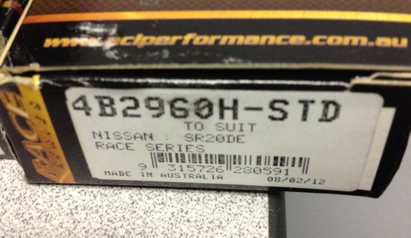 Acl race rod bearings nissan sr20de t 4b2960h-std free shippingnew in box