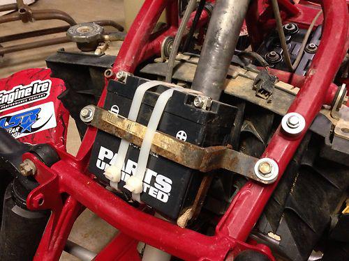 09 ktm 450 sx atv custom battery relocation box