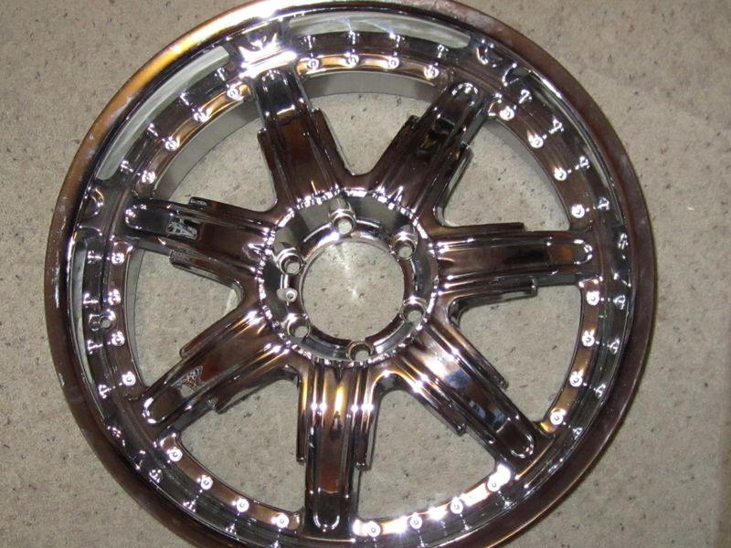 1 devino sire wheel,chrome,dv700, new, never used, 22 x 9.5,offset:15,rim,dv 700