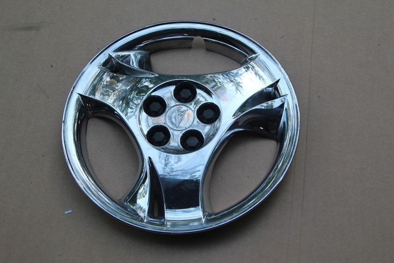 2003-2005 pontiac sunfire 15” chrome wheel cover hub cap 5131 p/n 9594664