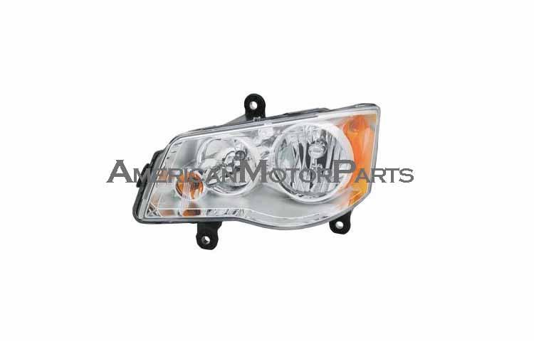 Driver side replacement headlight halogen 08-09 chrysler town and country