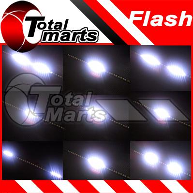 12" car truck knight rider led scanner decoration strobe flash strip light white