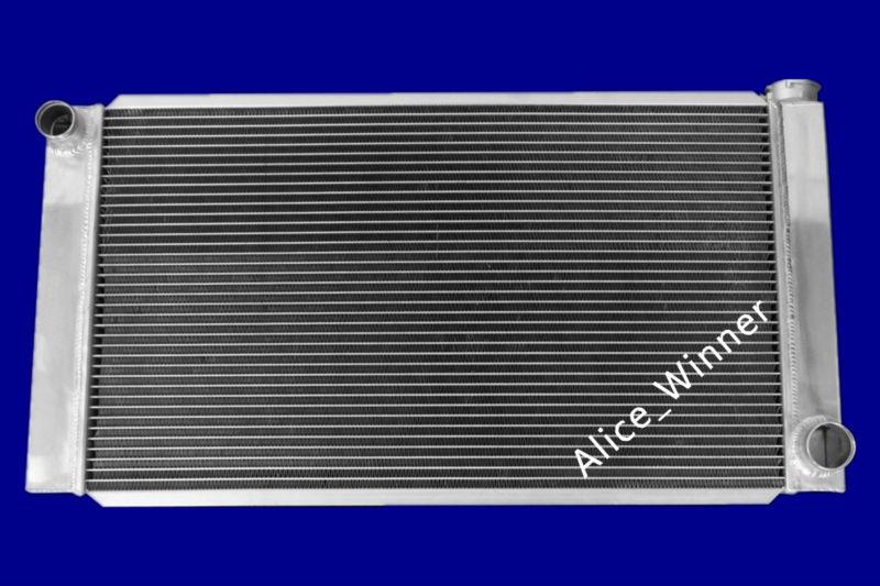 2 rows daul core universal aluminum radiator 16" x 31" for chevy/gm mopar