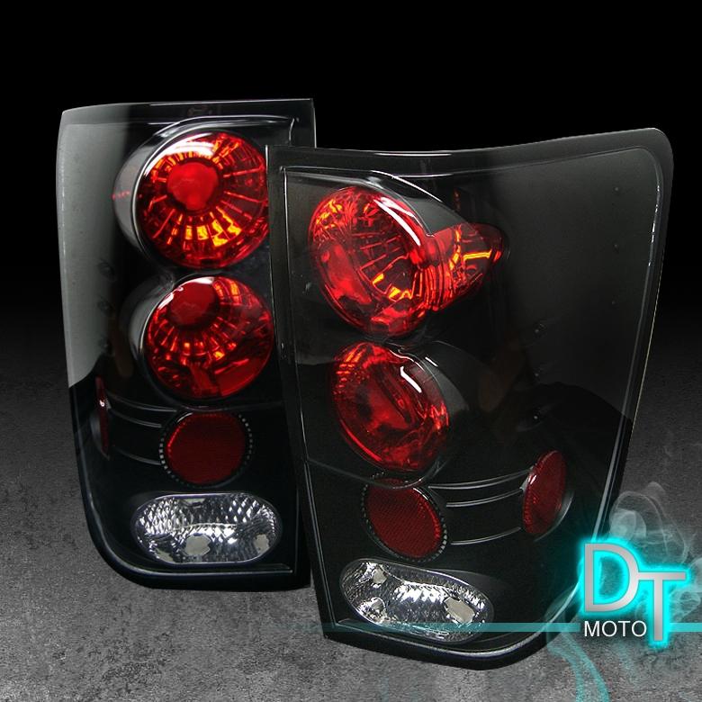 Black 04-13 nissan titan pickup altezza tail lights lamps left+right pair set