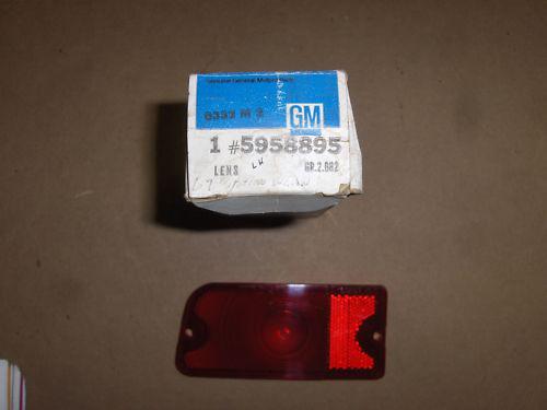 1967 chevrolet station wagon lh tail light lens nos 5958895