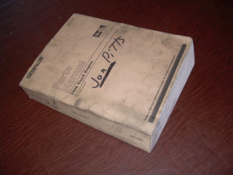 Cat caterpillar 3306 diesel engine parts truck manual 63z1-22741