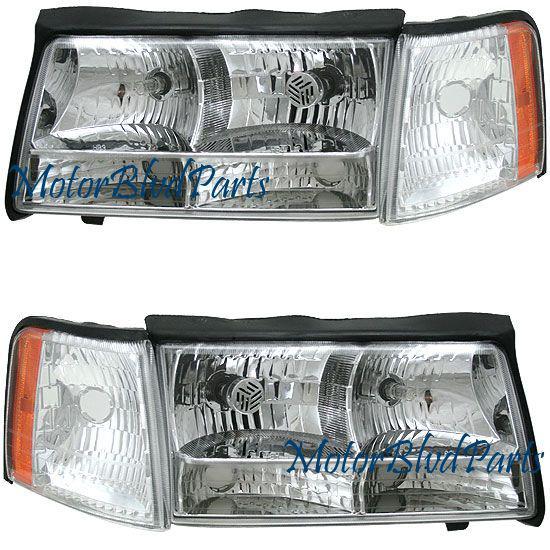 97-99 deville headlights headlamps+signal corner pair