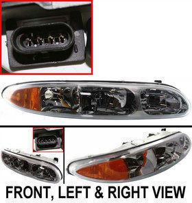 Clear lens new head lamp with bulbs right hand olds halogen rh passenger side