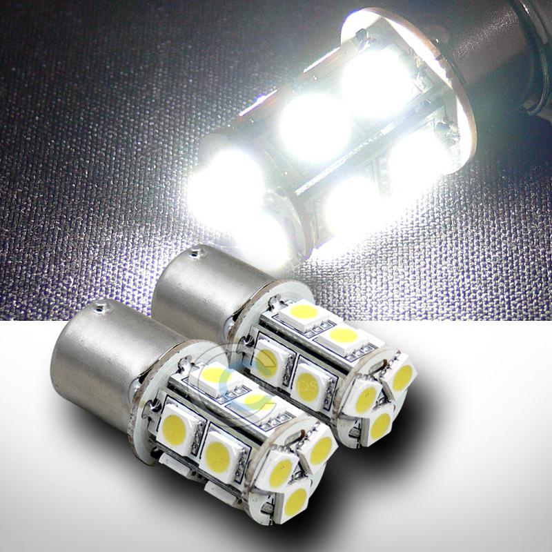 2pc white 1156 ba15s 13x 5050 smd led back-up/reverse light lamp bulbs 1141 1159