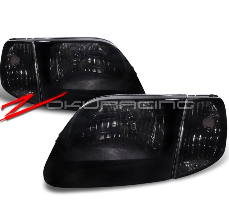 97-03 ford f150/expedition head lights+corner smoke