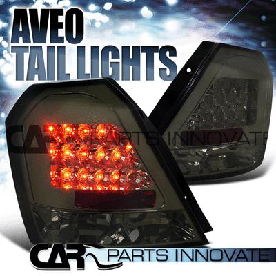 Chevy 04-08 aveo aveo5 hb led tail lights brake stop rear lamp smoke