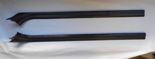 Bmw m3 e36 1999 oem pair of black b pillar windshield molding trim (800475)