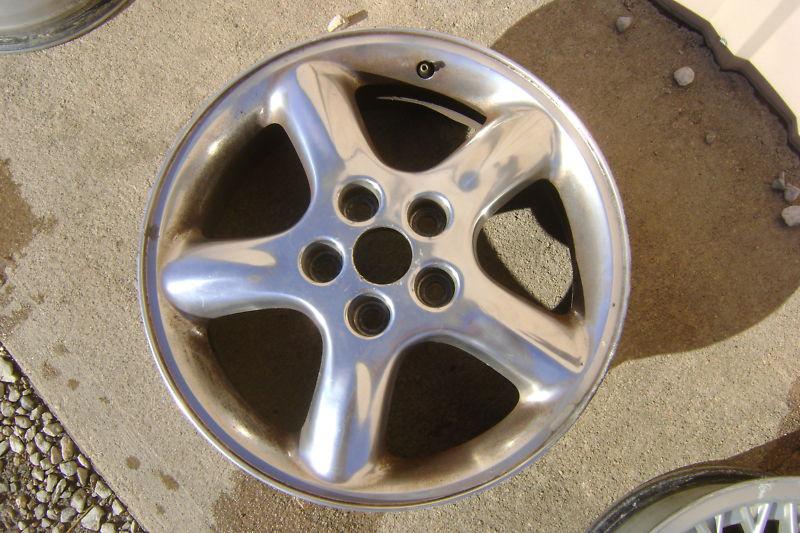 Dodge avenger rt polished aluminum wheel 2002 2001 2000 good used