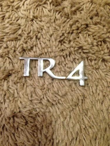 Triumph tr4 boot trunk badge