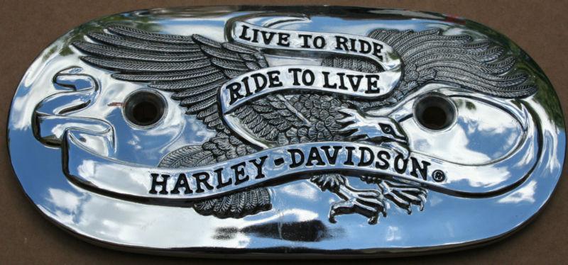 Used original harley eagle iron oval air breather chrome cover 1965 and newer