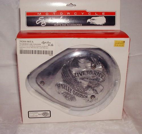 Mint in pkg harley davidson teardrop air cleaner by eagle iron  #29204-90 ta