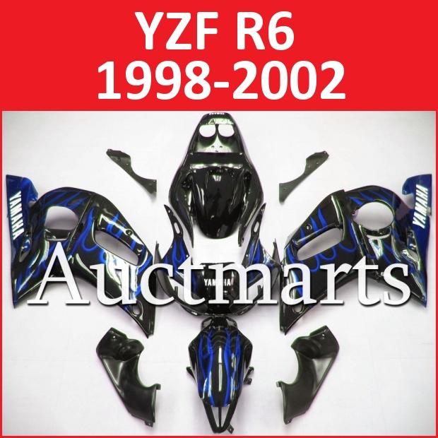 Fit yamaha yzfr6 98 99 00 01 02 yzf r6 1998 1999 2000 2001 2002 fairing h10 a01