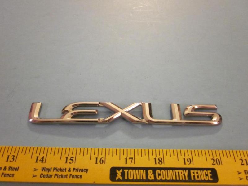 Lexus factory chrome trunk emblem