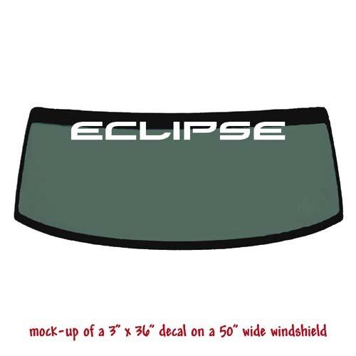 Eclipse -  windshield banner decal sticker v3